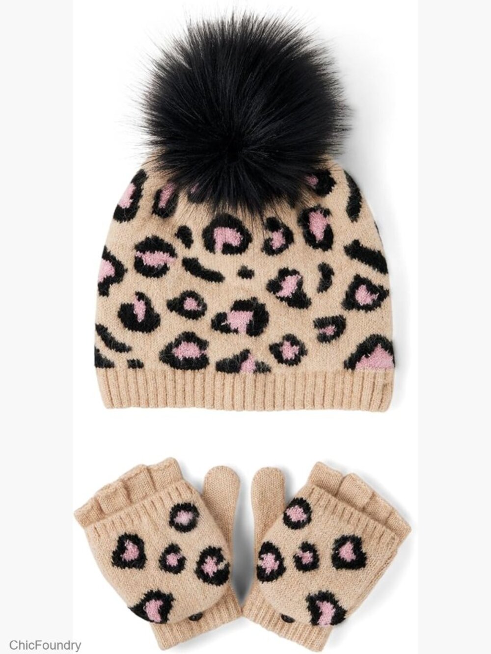 Winter Hat and Mittens Cold Weather Set Kids